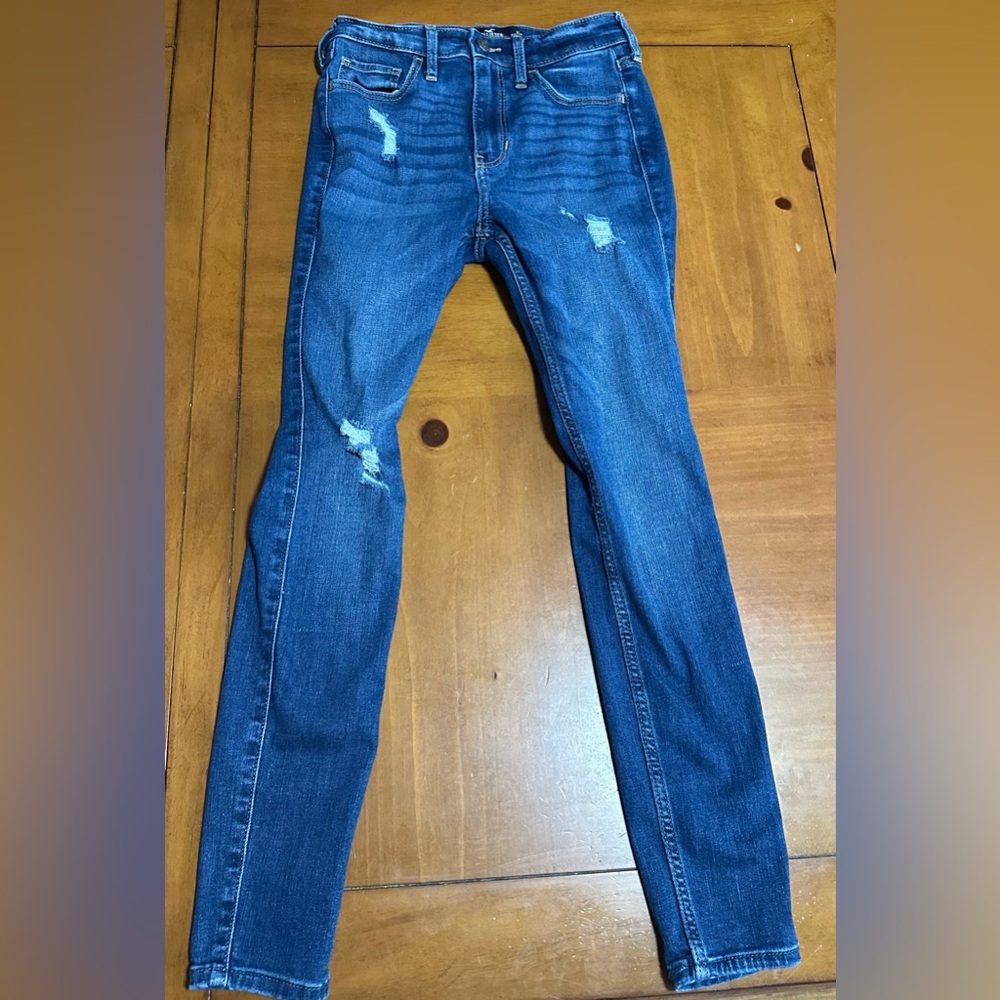 Y2K Skinny Women’s Hollister Blue Jeans W24 L26